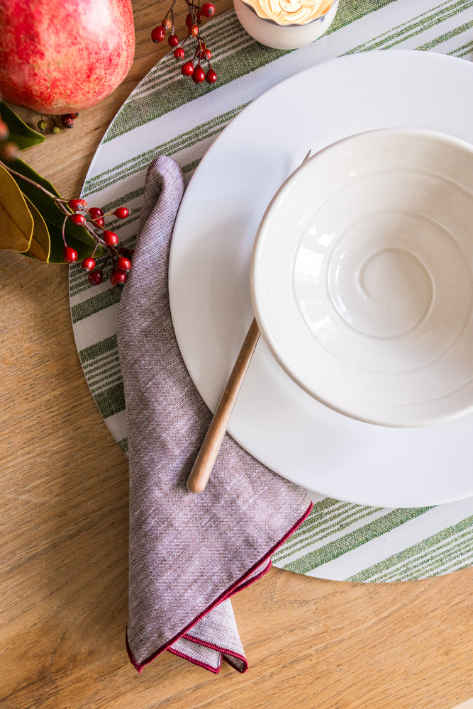 
                  
                    Chauncy Chambray Napkin Set
                  
                