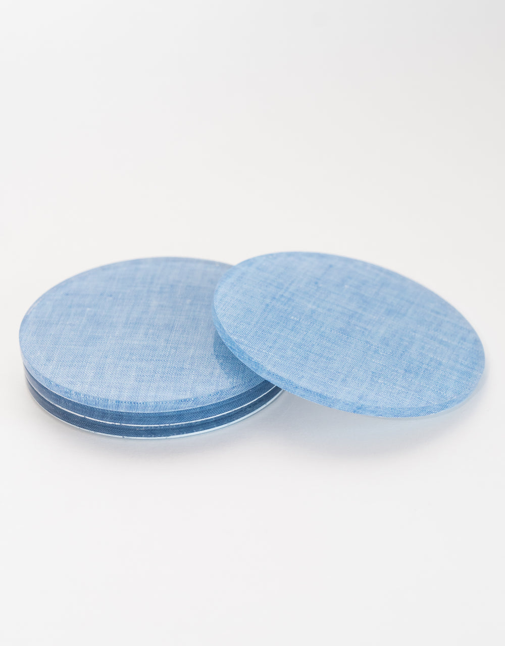 Campbell Chambray Coaster Set