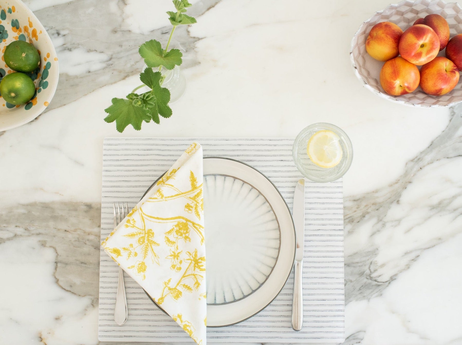 Eliot Ticking Placemat Proper Table Co.