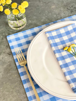 
                  
                    Mack Blue Gingham Placemat
                  
                